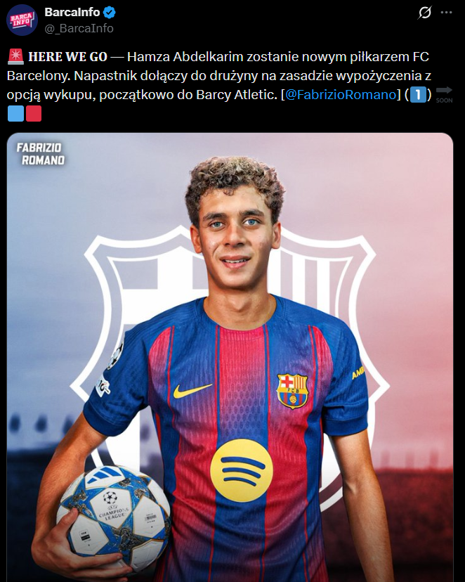 HERE WE GO! Barca sprowadza kolejnego młodego piłkarza!